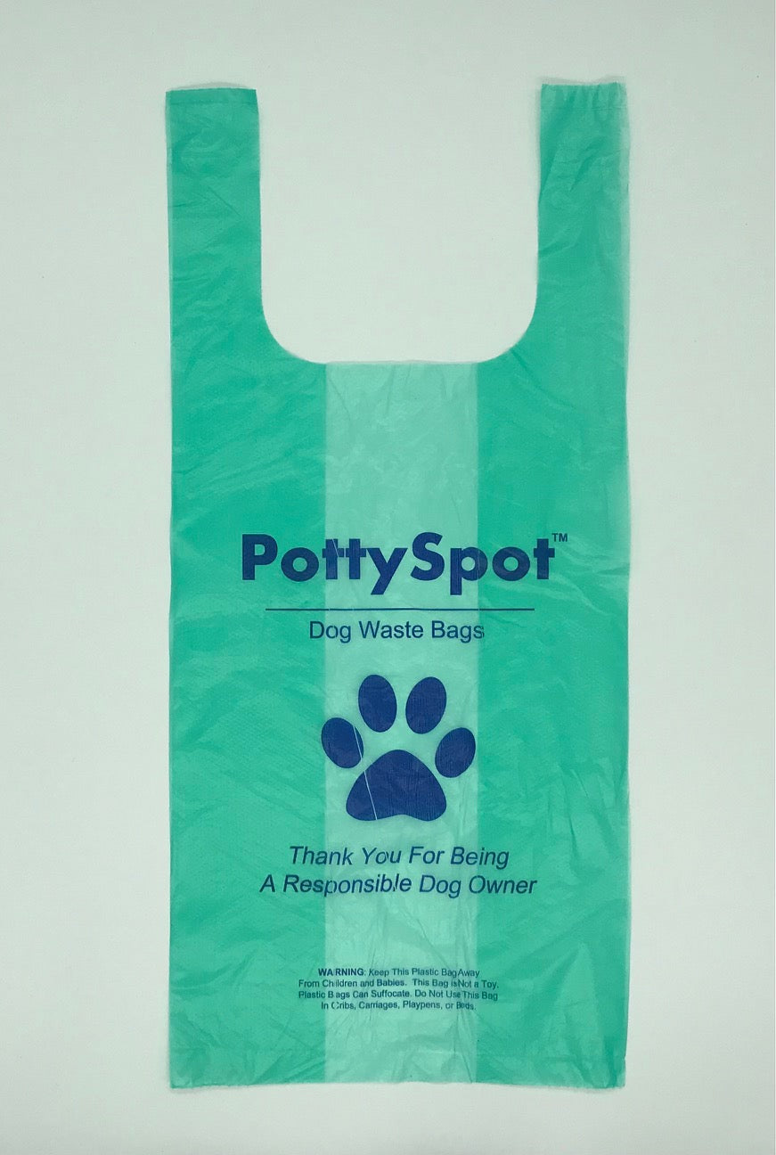 PottyPro® Handle Tie Dog Waste Station Bags 400 count Roll -6 Roll Case